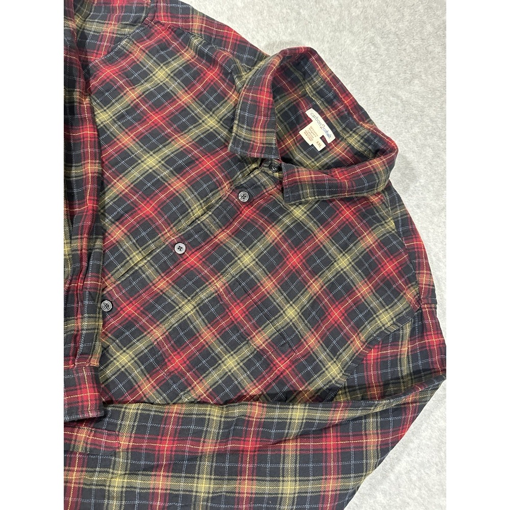 Carbon 2 Cobalt Upper Echelon Button Up Shirt Long Sleeve Plaid Mens 2XL